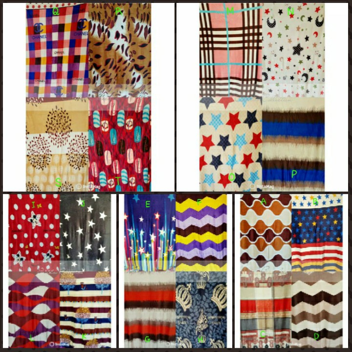 Selimut bulu motif Dewasa