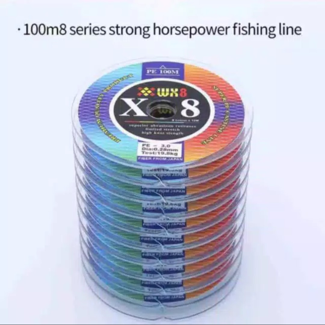 Senar PE WX X8 100M senar casting kuat