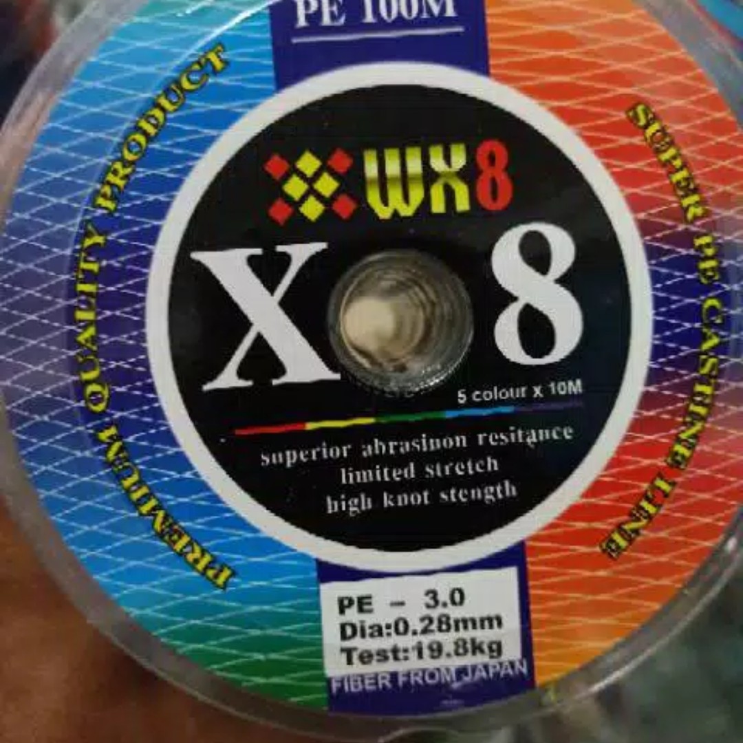 Senar PE WX X8 100M senar casting kuat 3