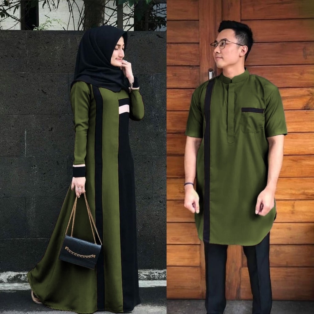 Senja Couple l Setelan Baju Muslim CP Wanita dan Pria Terlaris 3