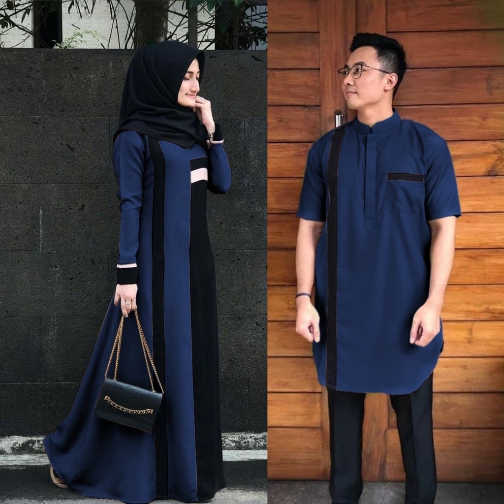 Senja Couple l Setelan Baju Muslim CP Wanita dan Pria Terlaris 4
