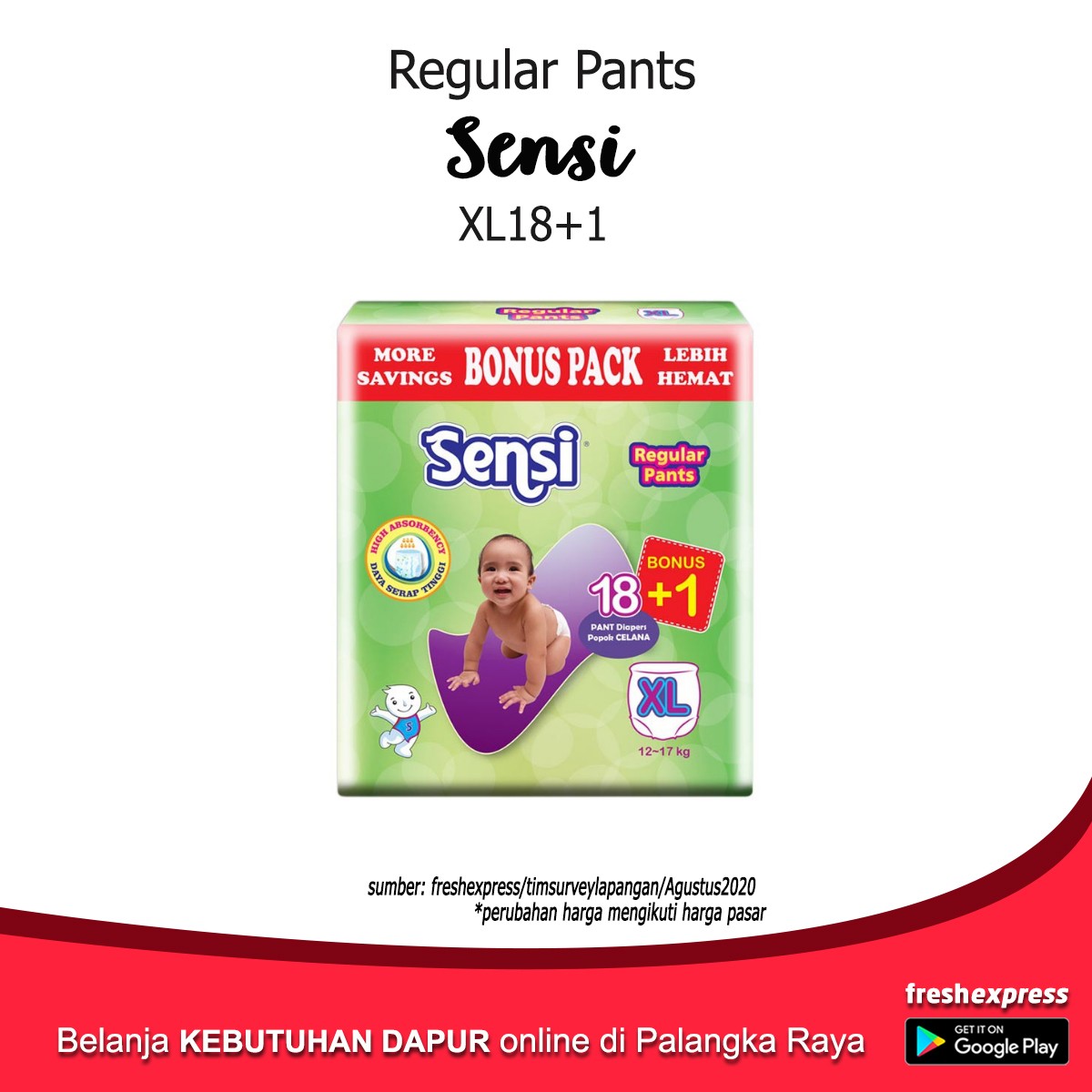 Sensi Regular Pants XL18 Plus 1
