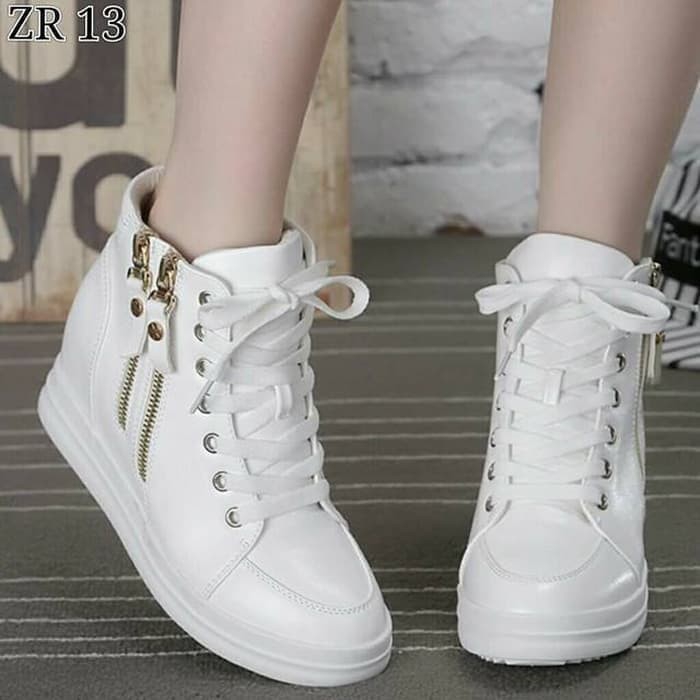 Sepatu Boots Wanita Resleting Dua
