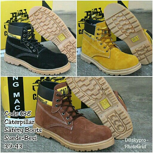 Sepatu Cowo Caterpillar Safety Boots