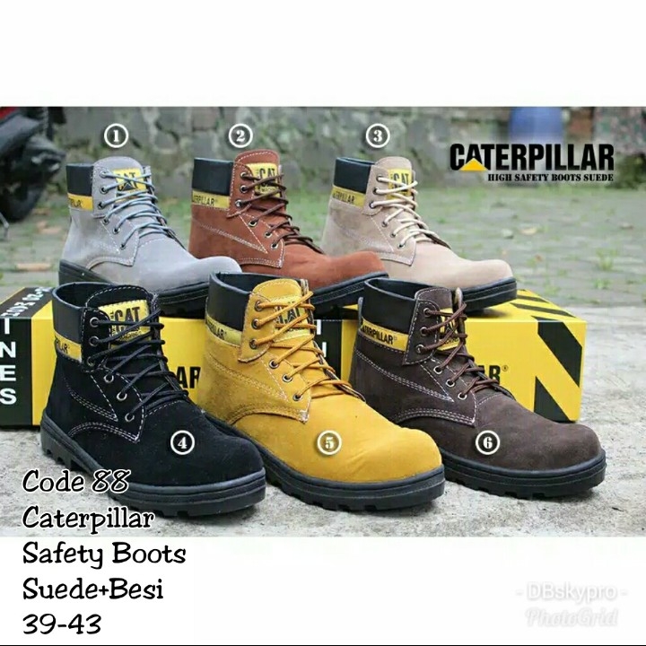 Sepatu Cowo Caterpillar Safety Boots REALPICT