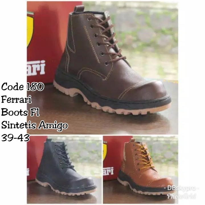 Sepatu Cowo Ferrari Boots F1