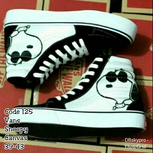 Sepatu Cowo Vans Snoopy