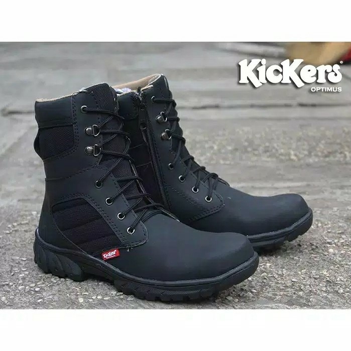 Sepatu Delta Kickers Optimus Black zipper
