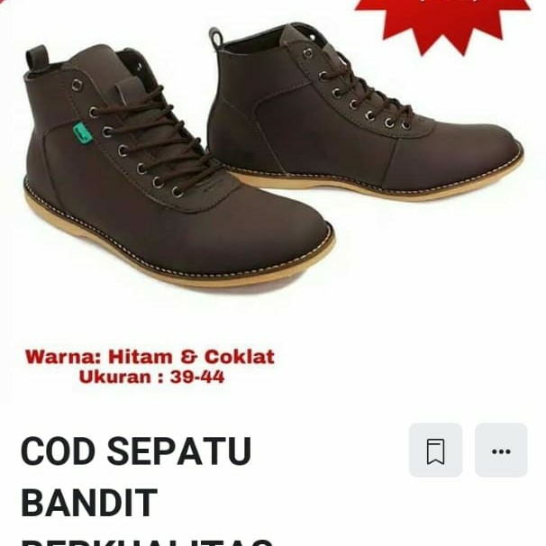 Sepatu Kickers Pria Bandit Brodo