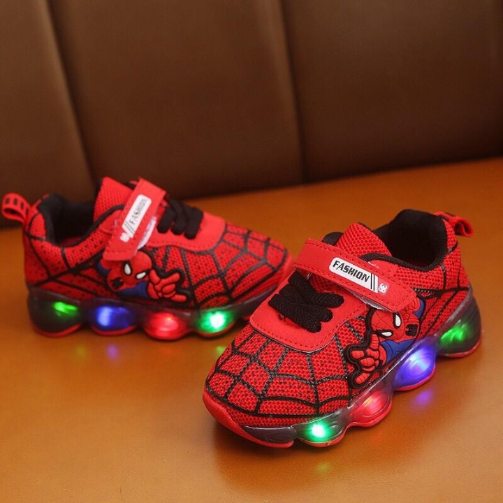 Sepatu Led Spiderman