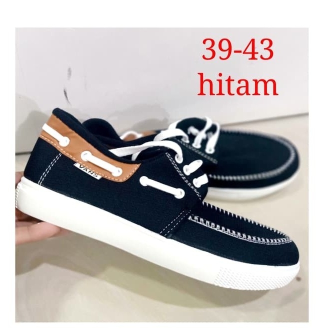 Sepatu Pria Vans Jahit Hitam