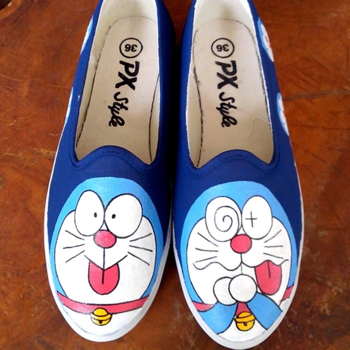 Sepatu Px Style Custom Doraemon A22