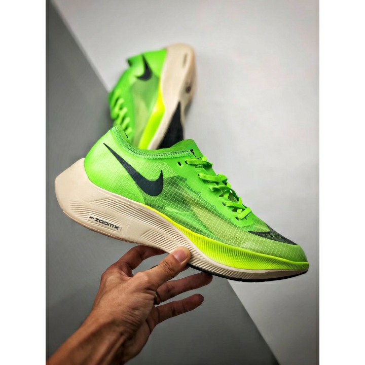 Sepatu Running Nike Zoom X Vaporfly Next Electric Volt Green Sport 3