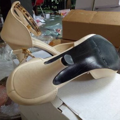 Sepatu Sandal High Heels Wanita - Krem 3