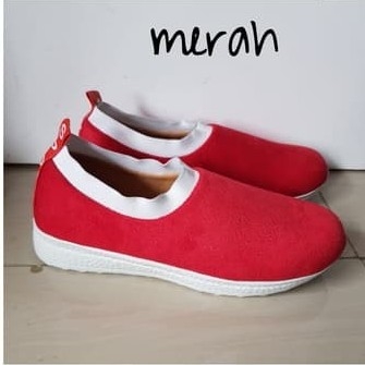 Sepatu Slip On Sport MJ55 Merah 3