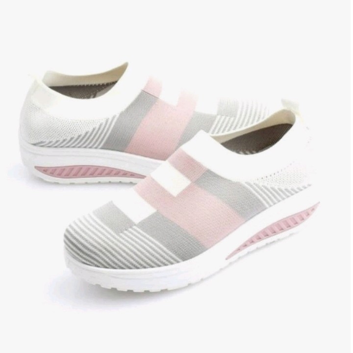 Sepatu Slip On Viblu F88 Zebra - Putih