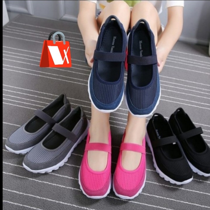 Sepatu Slip On Wanita 17AG - 4 warna