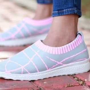 Sepatu Slip On Wanita Slavina - Pink 2