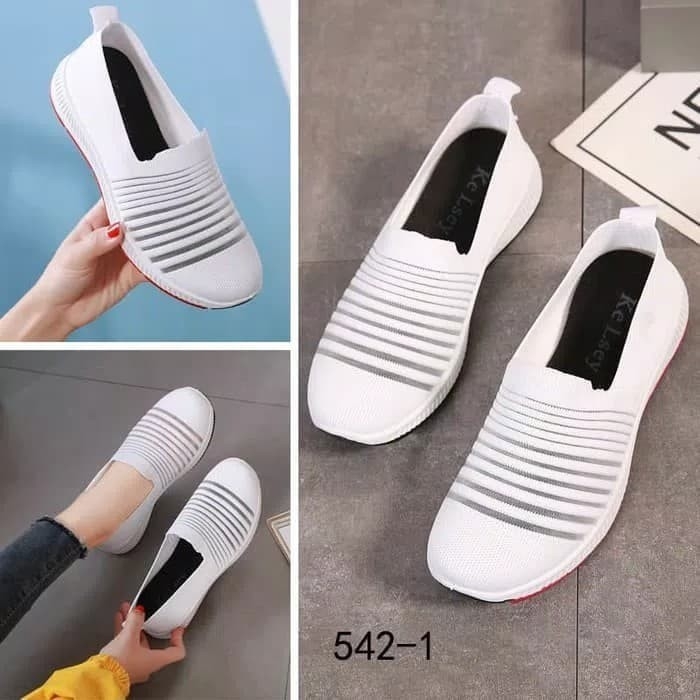 Sepatu Slip On Zebra 542 Putih