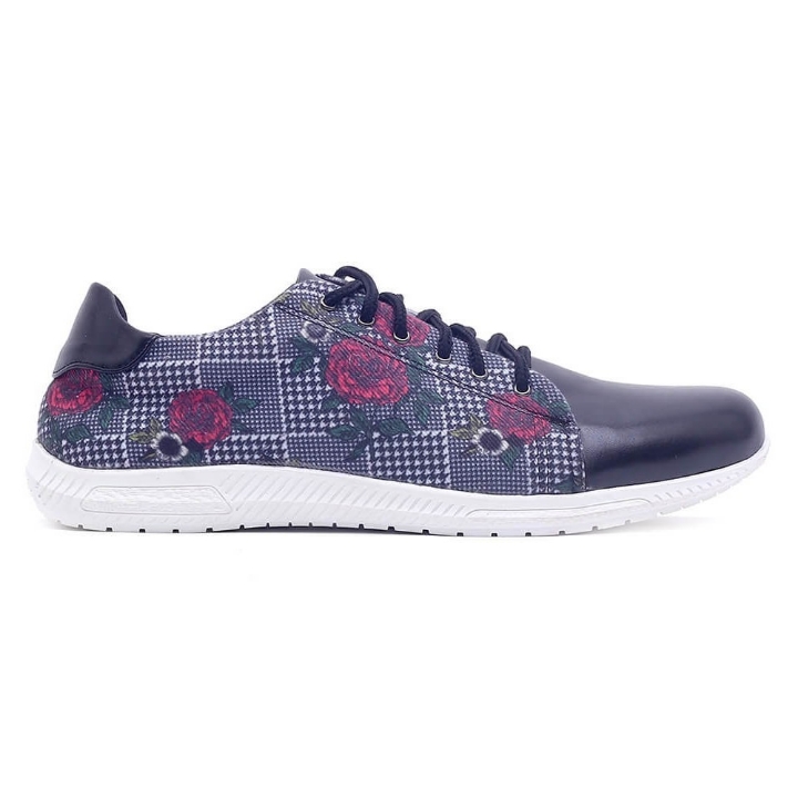 Sepatu Sneaker Wanita Original Motif Bunga - H 5639 