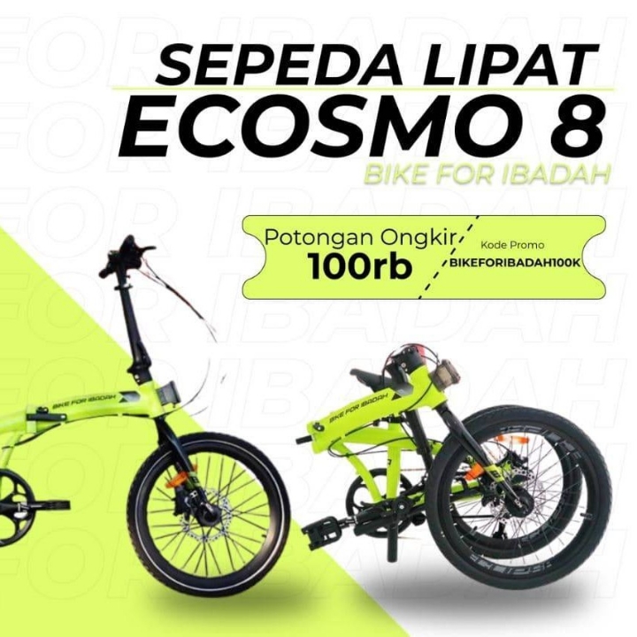 Sepeda Lipat Ecosmo Free Helm