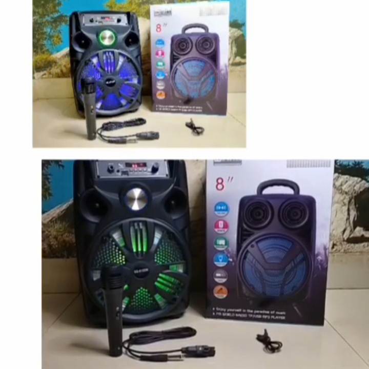 Sepeker Karoke 8inc Bonus mic