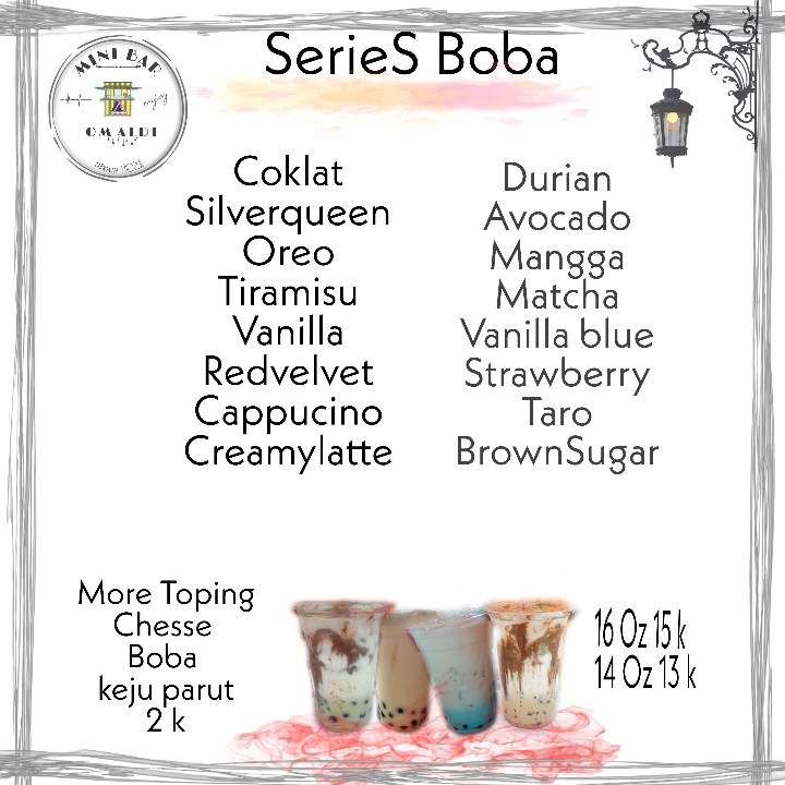 Menu Series Boba