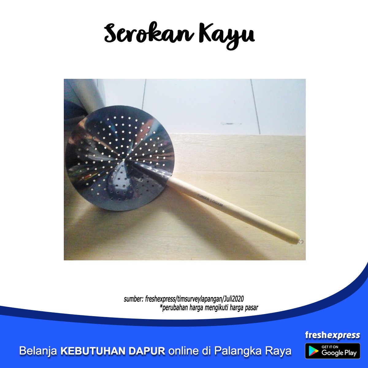 Serokan Kayu Tebal