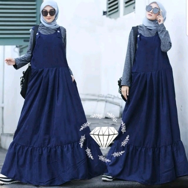 Set 2in1 Overall Fauzana Navy