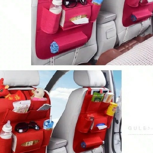 Set Car Organizer Tas Jok Mobil Multifungsi Di Pasang Di Belakang Jok