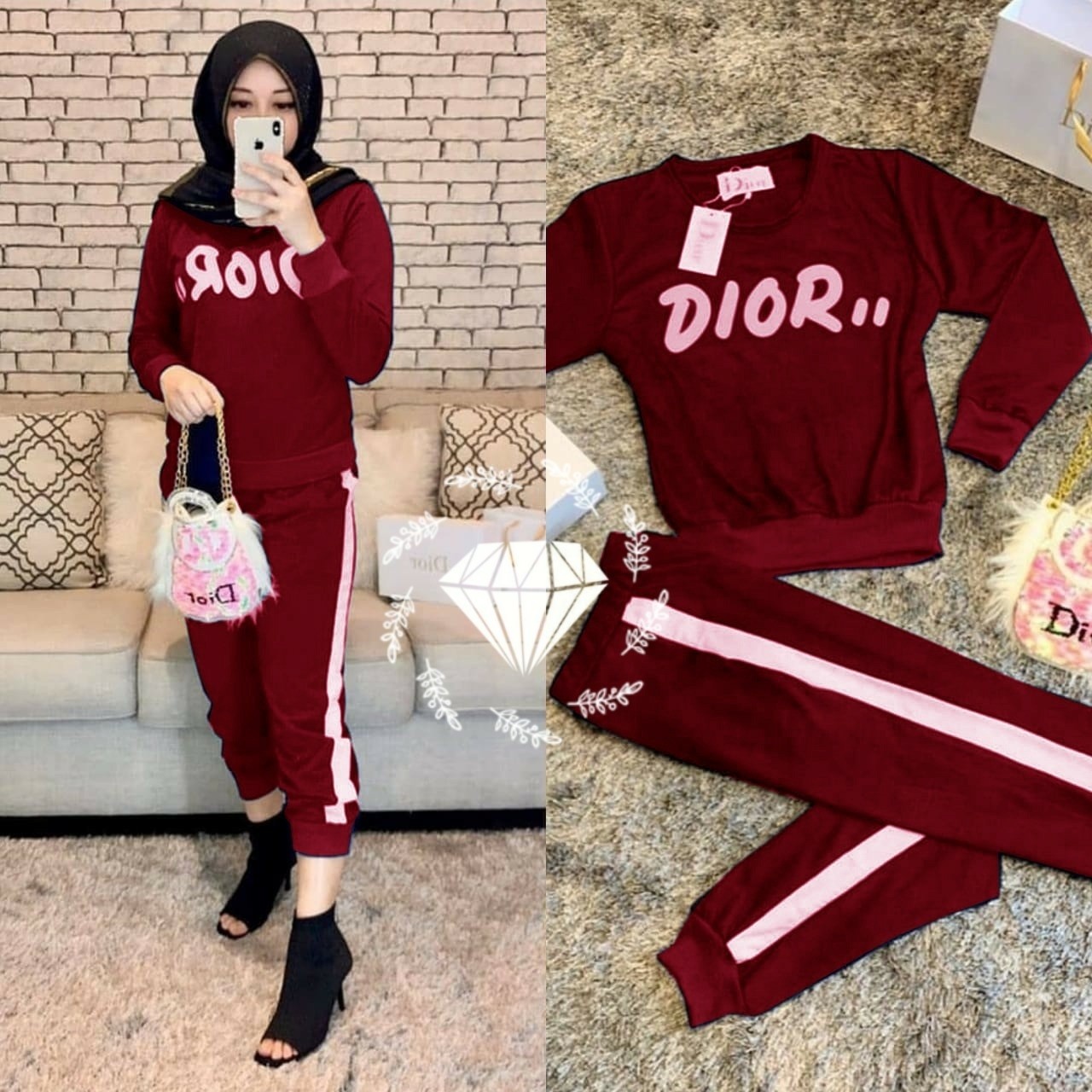Set Gracia Maroon