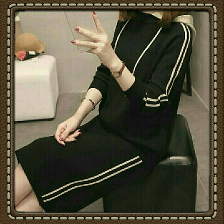 Set Hodie Rok List Hitam
