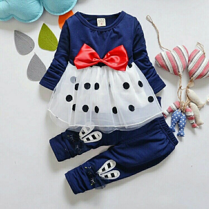 Set Ribbon Kid Navy