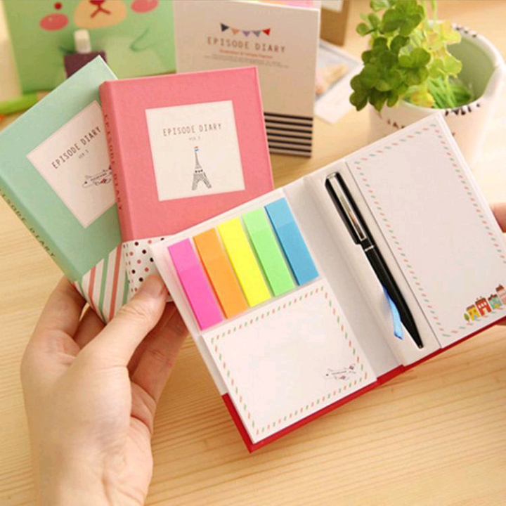 Set sticky notes dengan hard cover 3