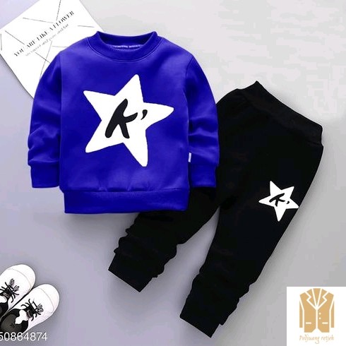 Setelan Anak Laki-laki Modis JKTBottom Warna RED  blue  black 5