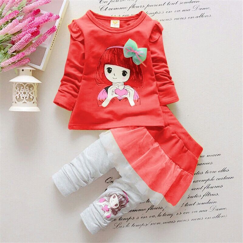 Setelan Anak Perempuan Kyoko Kid Usia 3-5 Tahun 5