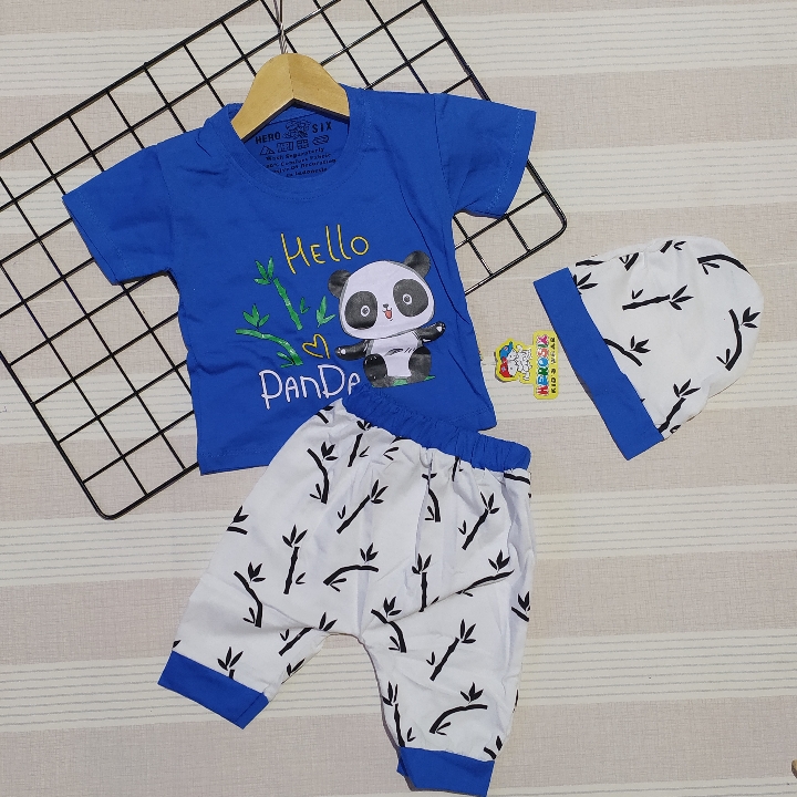 Setelan Herosix Panda  Size 1 Tahun  3