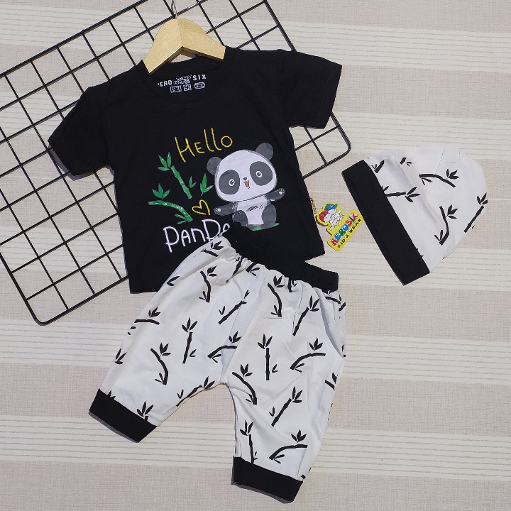 Setelan Herosix Panda  Size 1 Tahun  4