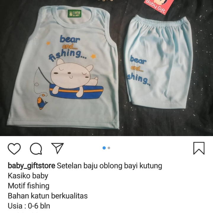 Setelan Oblong Bayi Kutung