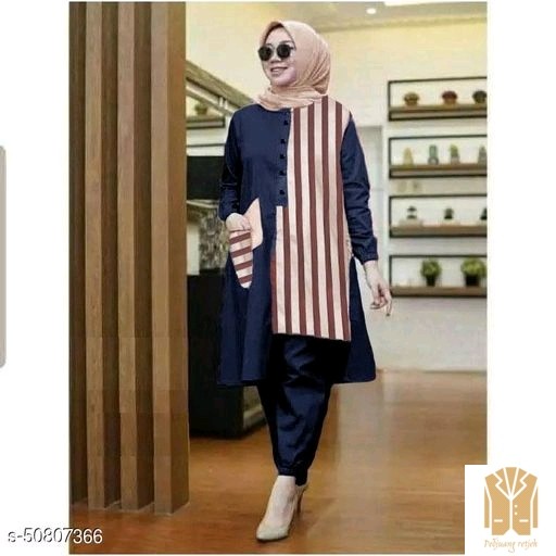 Setelan Solia-Navy Blue
