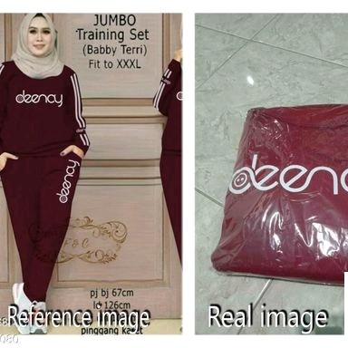 SetelanBottomRED Bahan Cotton