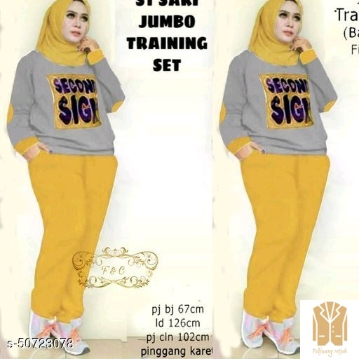 SetelanBottomYellow Bahan Cotton