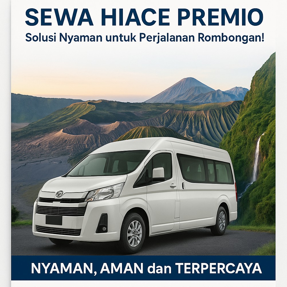Sewa Hiace Premio Juanda Surabaya - 085606667377