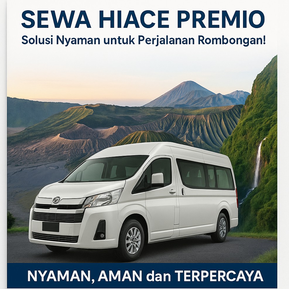 Sewa hiace Premio Surabaya - 085606667377