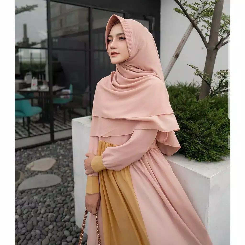 Shiren Syari  Set Gamis  Khimar  Setelan Hijab Best Seller 3