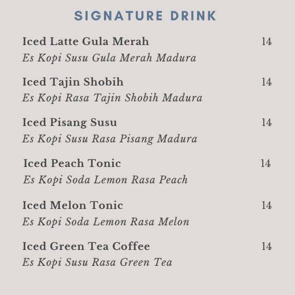 Signature Drink
