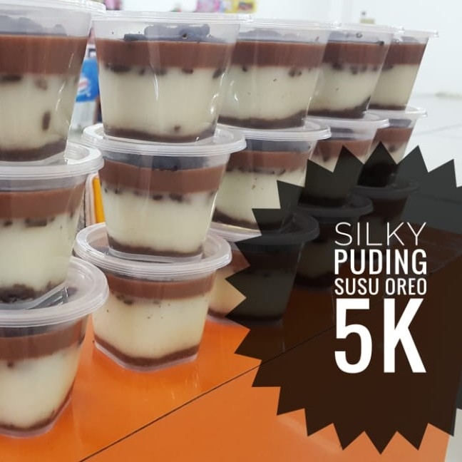 Silky Puding Susu Oreo