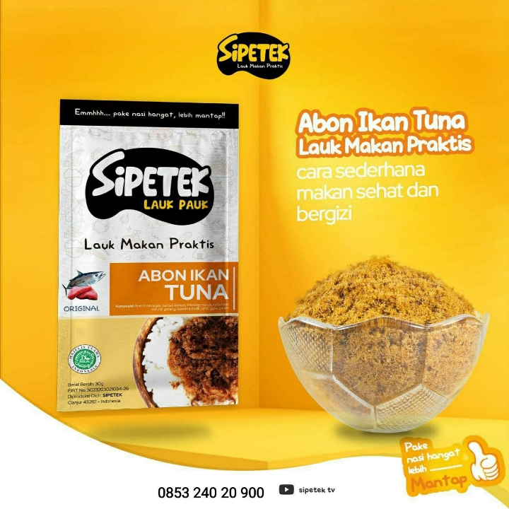 Sipetek Abon Tuna - Lauk Makan Praktis