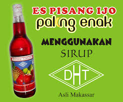 Sirup Es Pisang Ijo                         Harga Rp  25 000 Per Botol