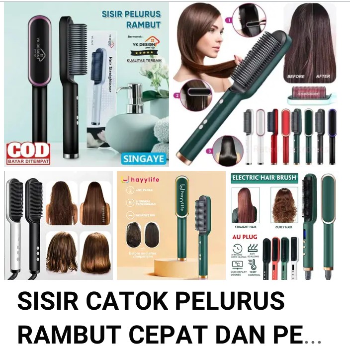 Sisir catok pelurus rambut redy pesan sekarang